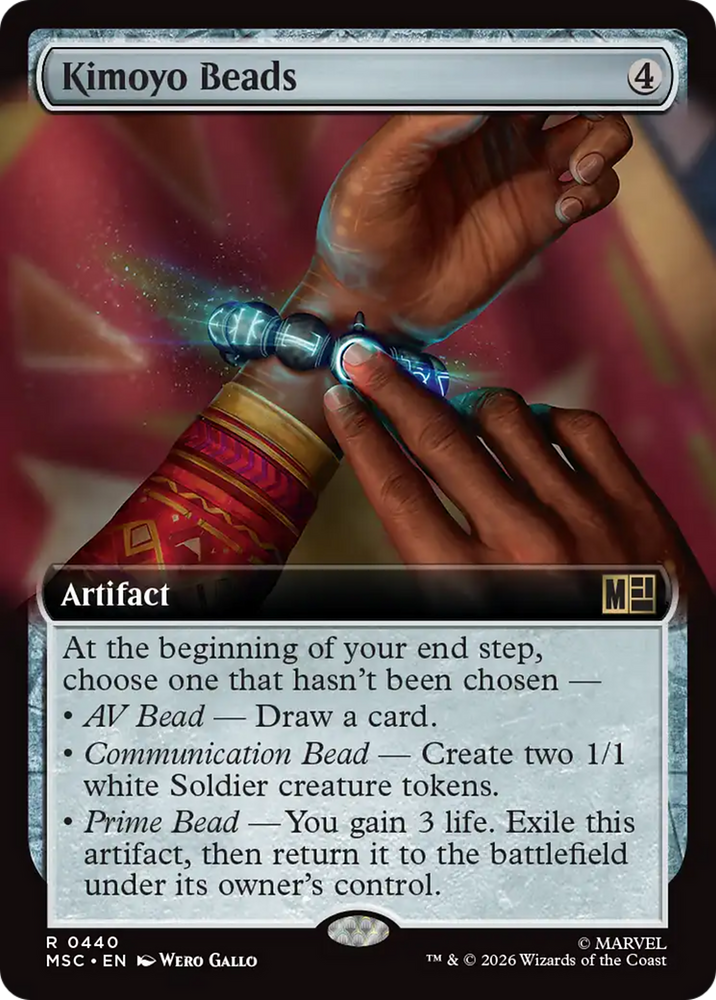 Kimoyo Beads (Extended Art) [Marvel Super Heroes Commander] Magic: The Gathering