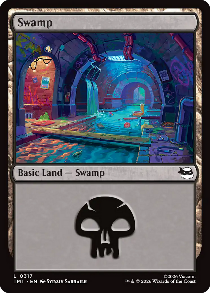 Swamp (0317) [Teenage Mutant Ninja Turtles] Magic: The Gathering