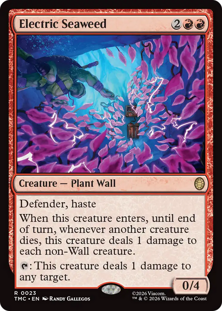 Electric Seaweed [Teenage Mutant Ninja Turtles Commander] Magic: The Gathering