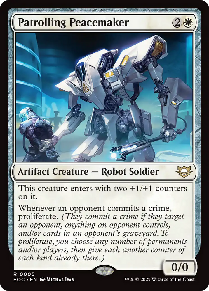 Patrolling Peacemaker [Edge of Eternities Commander] Magic: The Gathering