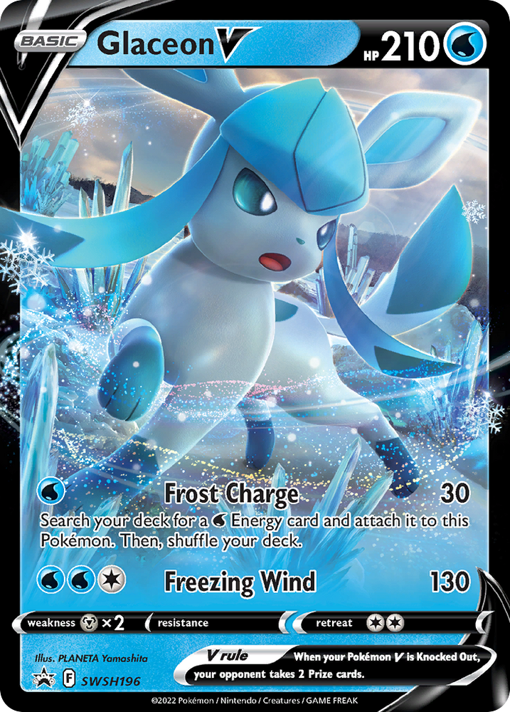 Glaceon V (SWSH196) [Sword & Shield: Black Star Promos] Pokémon