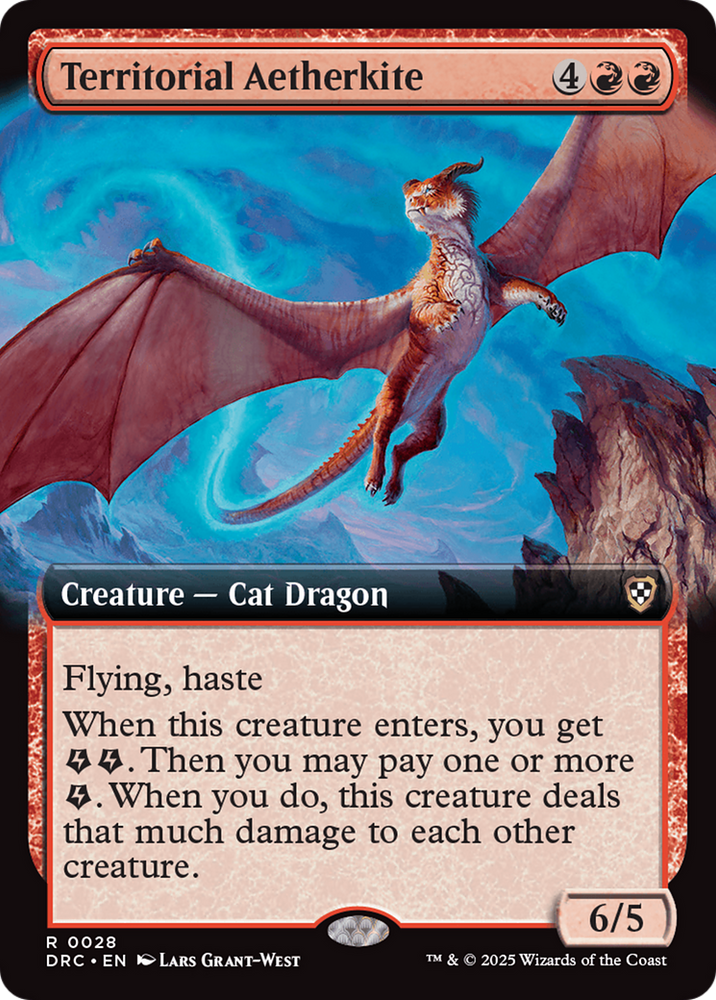 Territorial Aetherkite (Extended Art) [Aetherdrift Commander] Magic: The Gathering