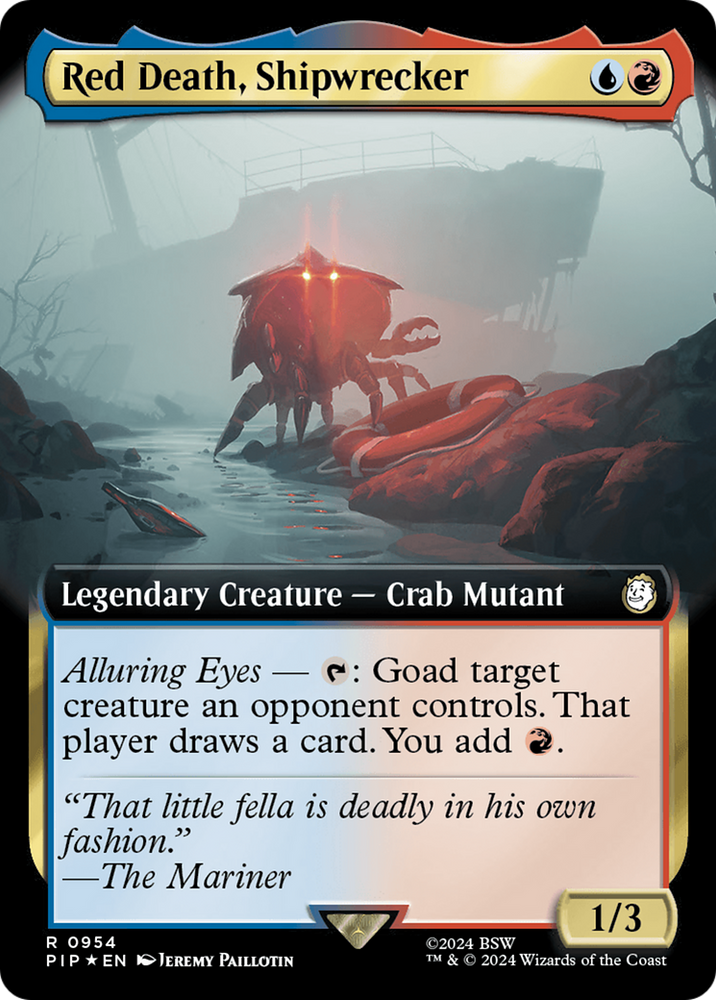 Red Death, Shipwrecker (Extended Art) (Surge Foil) [Fallout] Magic: The Gathering