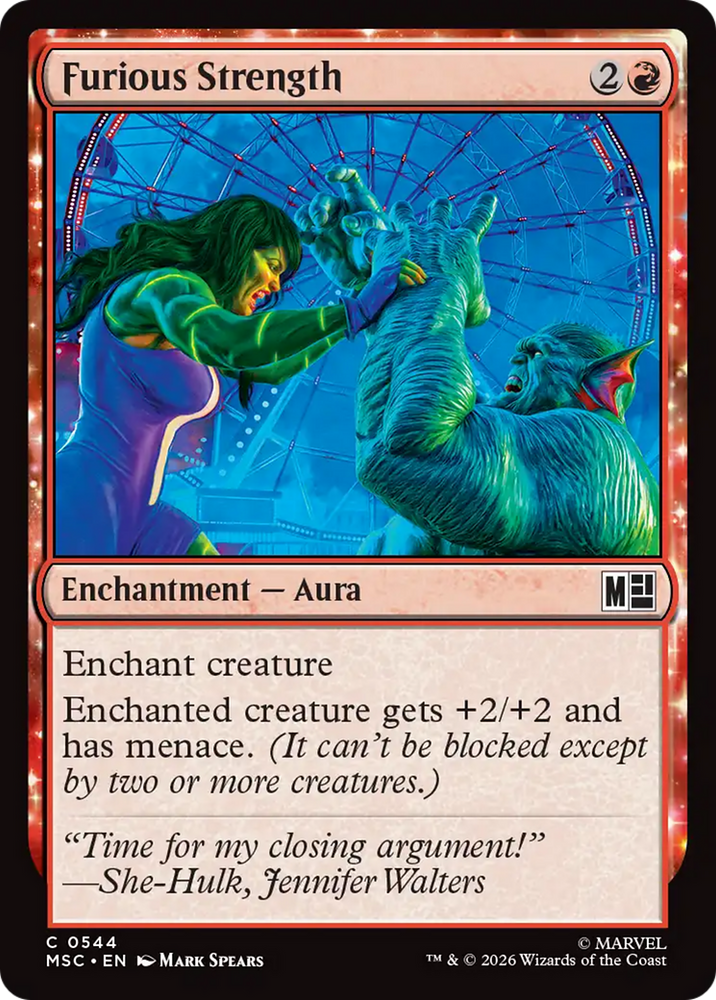 Furious Strength [Marvel Super Heroes Commander] Magic: The Gathering