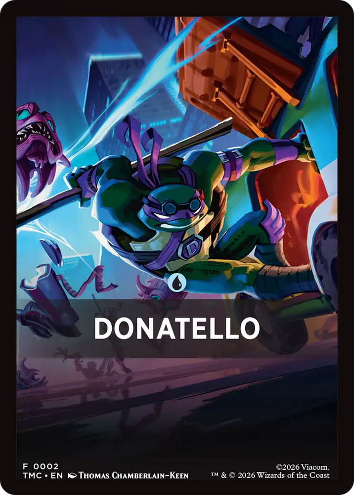 Donatello Theme Card [Teenage Mutant Ninja Turtles Commander Tokens] Magic: The Gathering