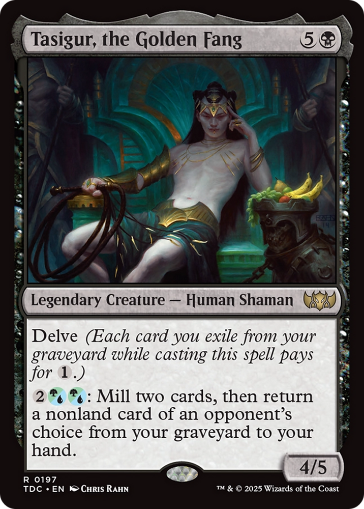 Tasigur, the Golden Fang [Tarkir: Dragonstorm Commander] Magic: The Gathering