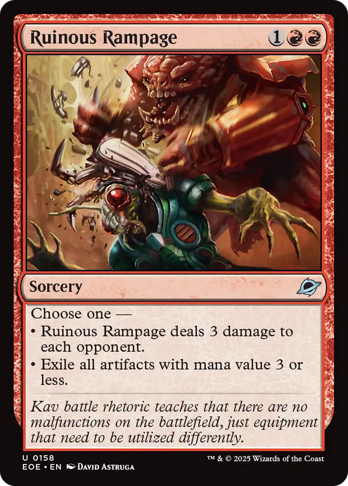 Ruinous Rampage [Edge of Eternities] Magic: The Gathering
