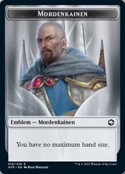 Devil // Mordenkainen Emblem Double-Sided Token [Dungeons & Dragons: Adventures in the Forgotten Realms Tokens] Magic: The Gathering