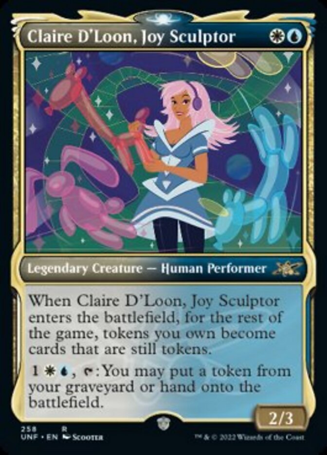 Claire D'Loon, Joy Sculptor (Showcase) [Unfinity] Magic: The Gathering