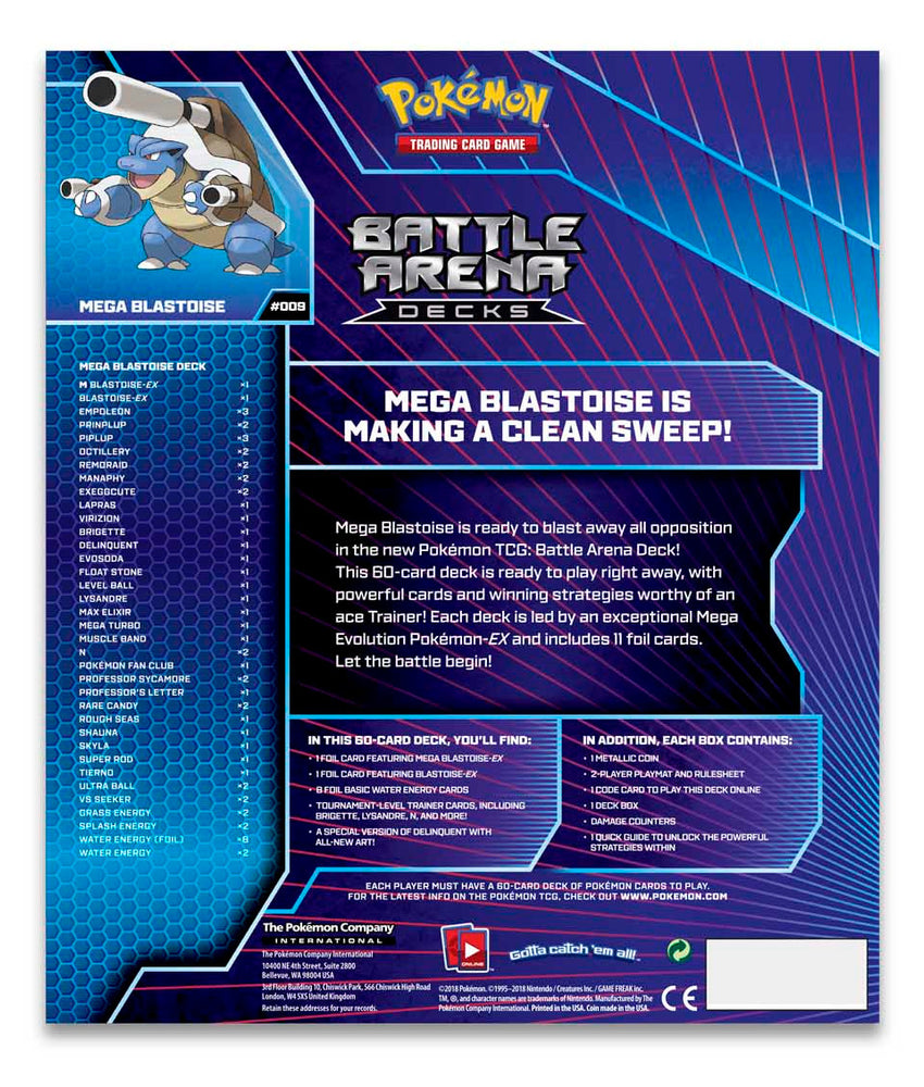 Battle Arena Deck (Mega Blastoise) Pokémon