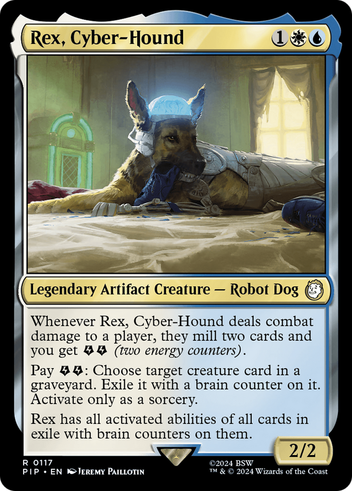 Rex, Cyber-Hound [Fallout] Magic: The Gathering