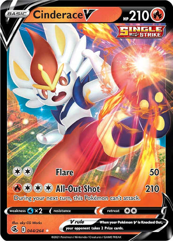 Cinderace V (044/264) [Sword & Shield: Fusion Strike] Pokémon