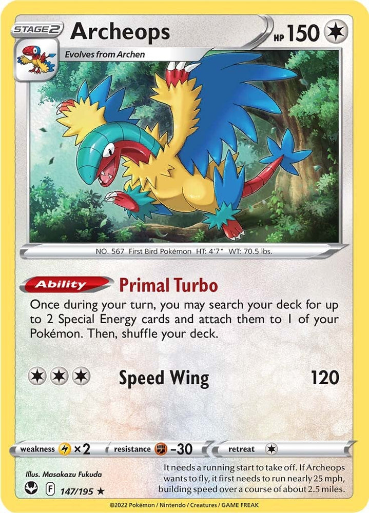Archeops (147/195) [Sword & Shield: Silver Tempest] Pokémon