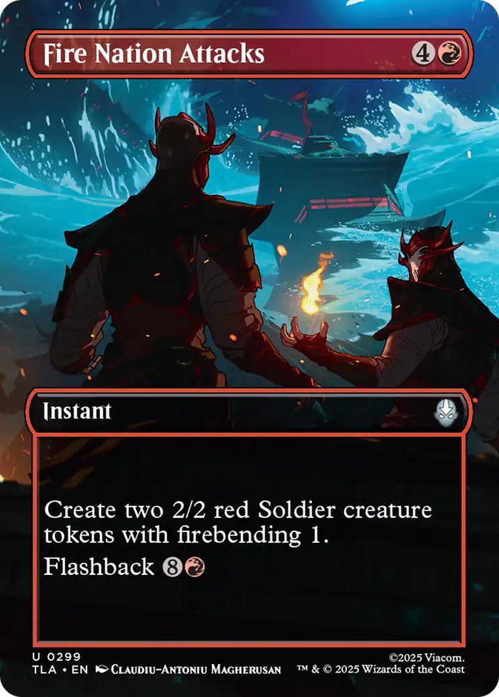 Fire Nation Attacks (Borderless) [Avatar: The Last Airbender] Magic: The Gathering