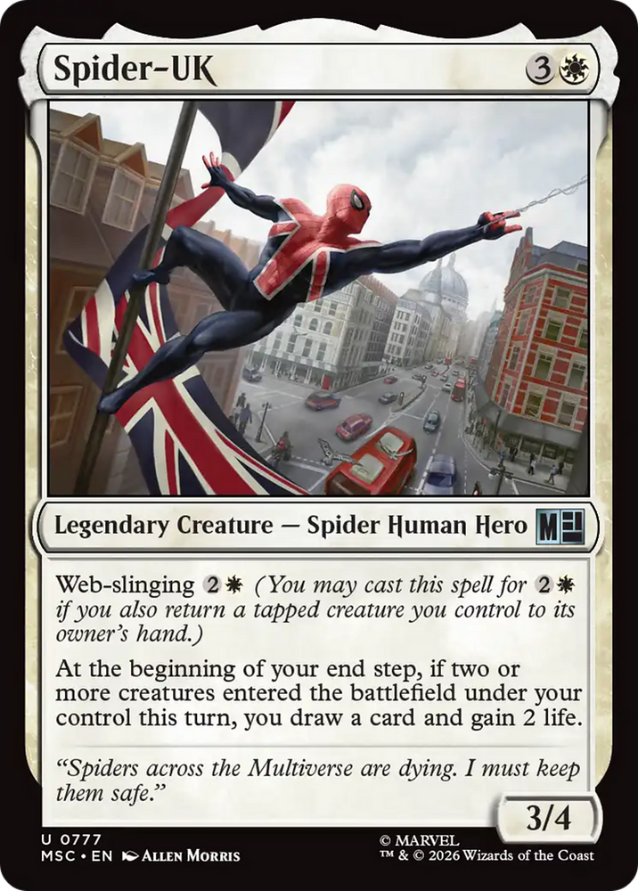 Spider-UK [Marvel Super Heroes Commander] Magic: The Gathering
