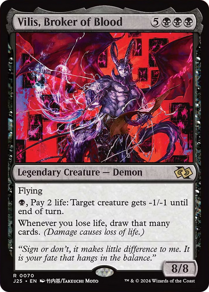Vilis, Broker of Blood (Anime) [Foundations Jumpstart] Magic: The Gathering