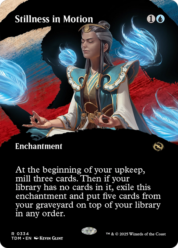 Stillness in Motion (Borderless) [Tarkir: Dragonstorm] Magic: The Gathering