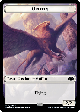 Goblin // Griffin Double-Sided Token [Dominaria Remastered Tokens] Magic: The Gathering