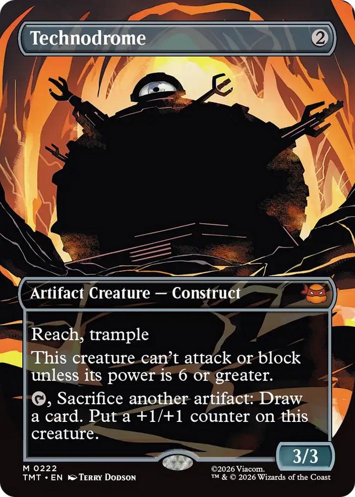 Technodrome (Borderless) [Teenage Mutant Ninja Turtles] Magic: The Gathering