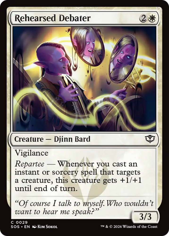 Rehearsed Debater [Secrets of Strixhaven] Magic: The Gathering