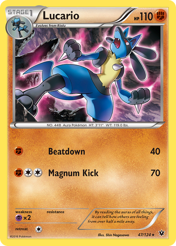 Lucario (47/124) [XY: Fates Collide] Pokémon