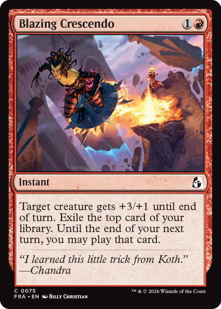 Blazing Crescendo [Reality Fracture] Magic: The Gathering