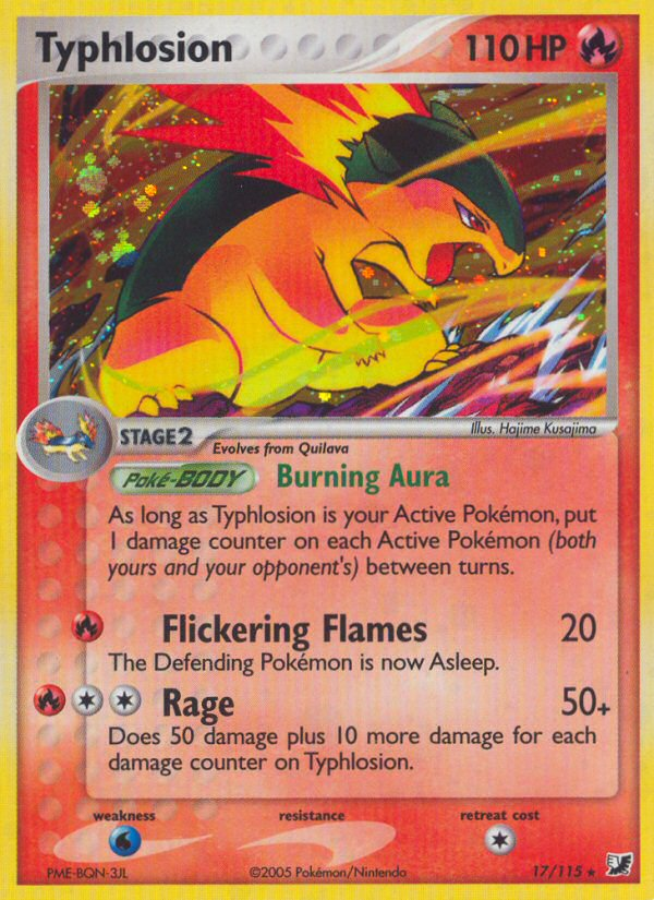 Typhlosion (17/115) [EX: Unseen Forces] Pokémon
