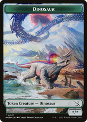 Phyrexian Myr // Dinosaur Double-Sided Token [March of the Machine Tokens] Magic: The Gathering