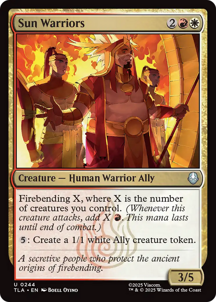 Sun warriors [Avatar: The Last Airbender] Magic: The Gathering