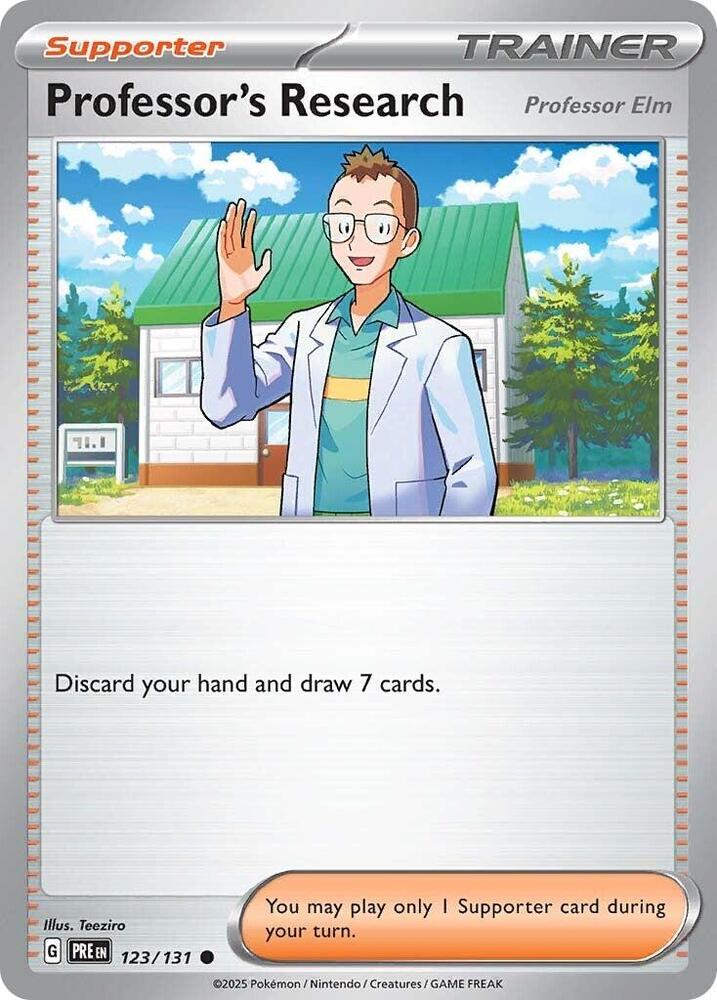 Professor's Research (123/131) [Professor Elm] [Scarlet & Violet: Prismatic Evolutions] Pokémon