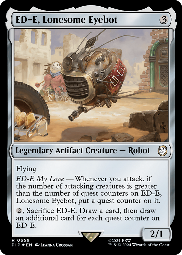 ED-E, Lonesome Eyebot (Surge Foil) [Fallout] Magic: The Gathering