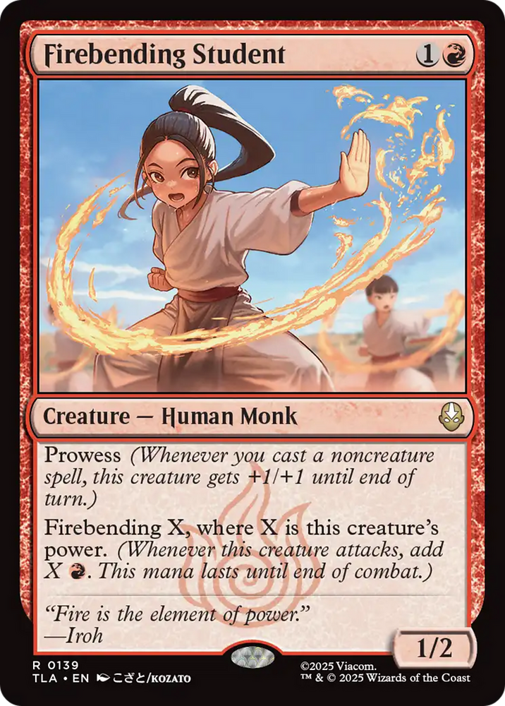 Firebending Student [Avatar: The Last Airbender] Magic: The Gathering