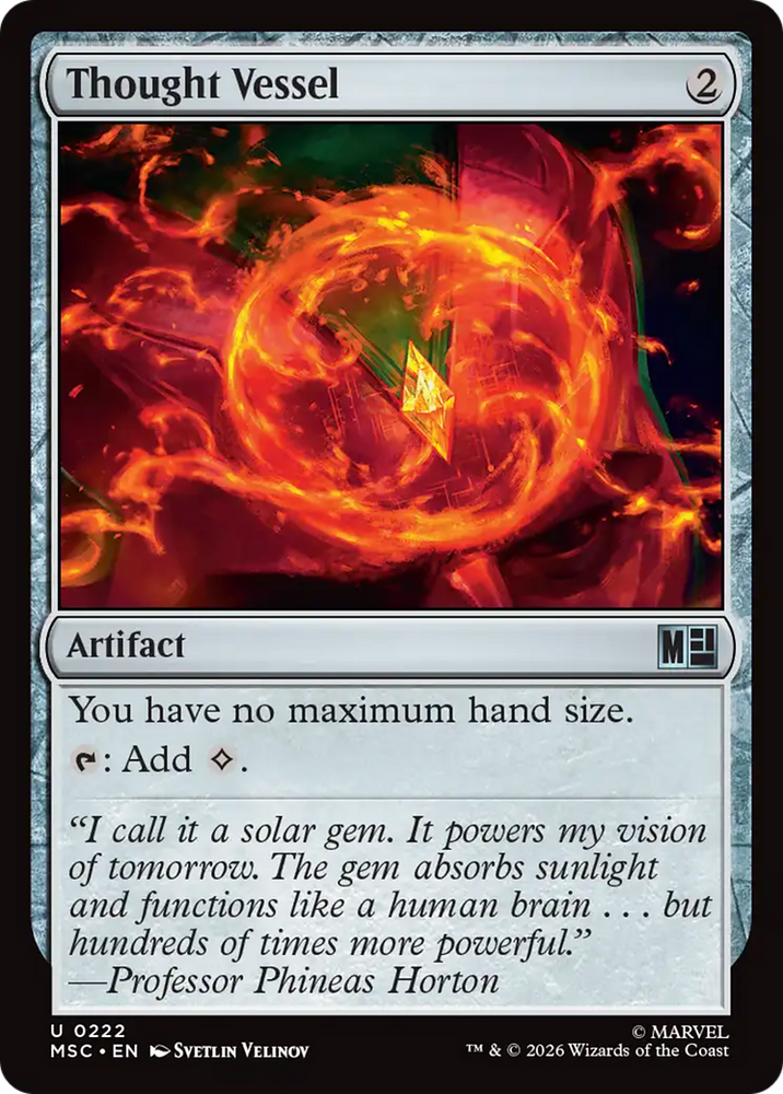 Thought Vessel [Marvel Super Heroes Commander] Magic: The Gathering
