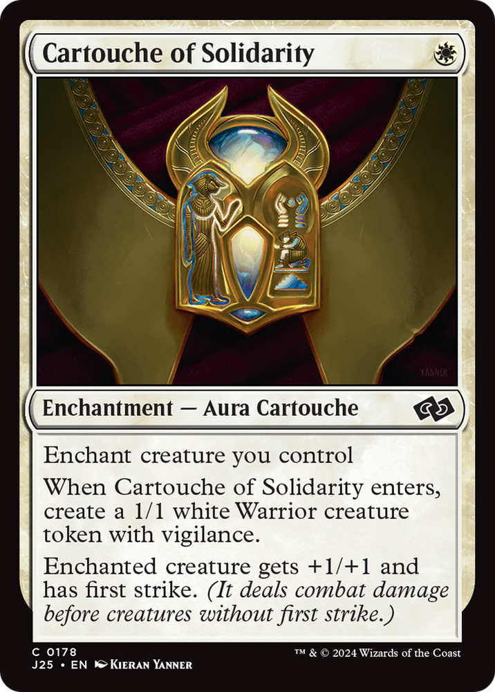 Cartouche of Solidarity [Foundations Jumpstart] Magic: The Gathering