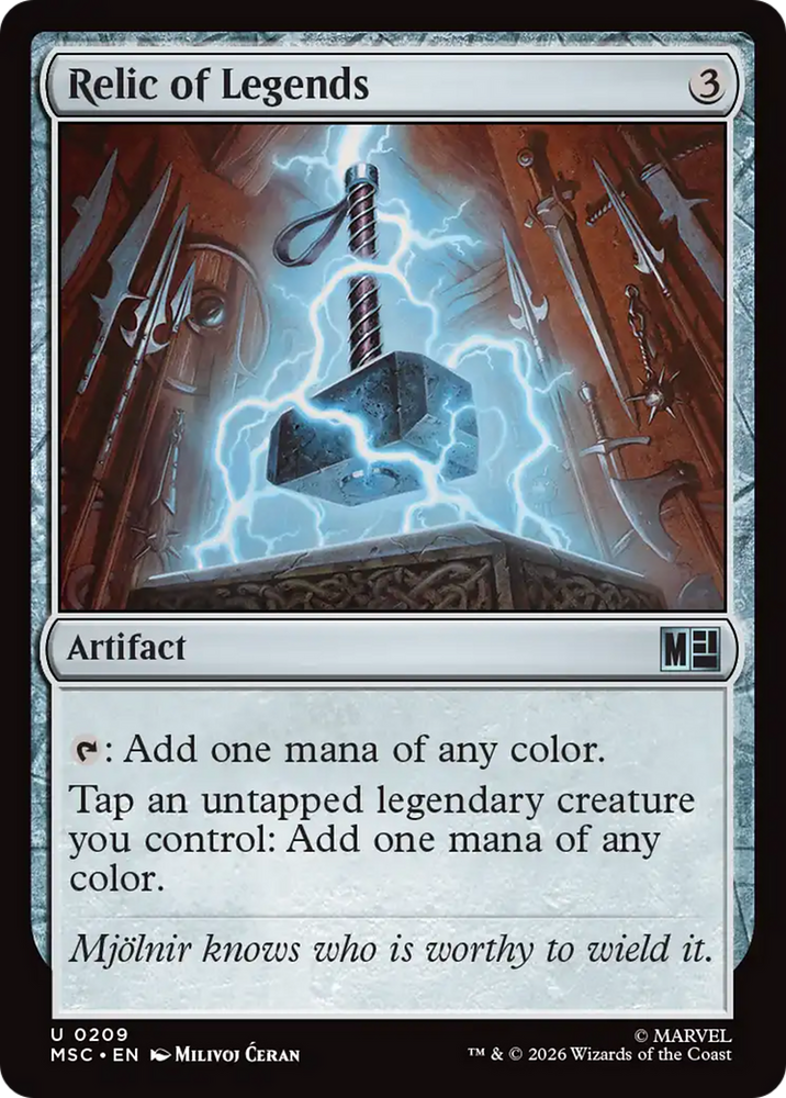 Relic of Legends [Marvel Super Heroes Commander] Magic: The Gathering
