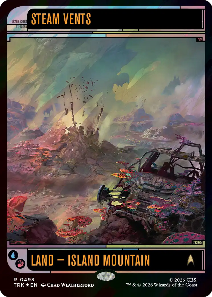 Steam Vents (Surge Foil) [Star Trek] Magic: The Gathering