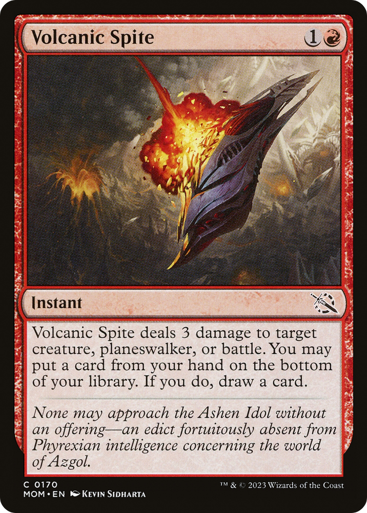 Volcanic Spite [March of the Machine] Magic: The Gathering