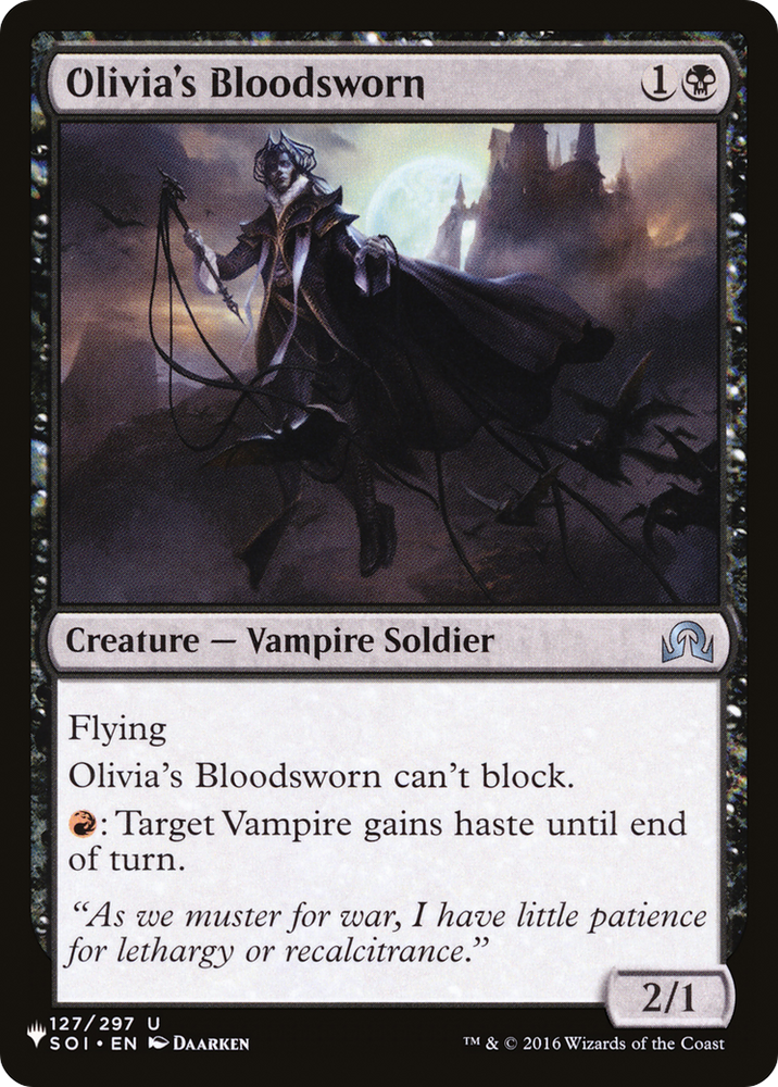 Olivia's Bloodsworn [The List] Magic: The Gathering