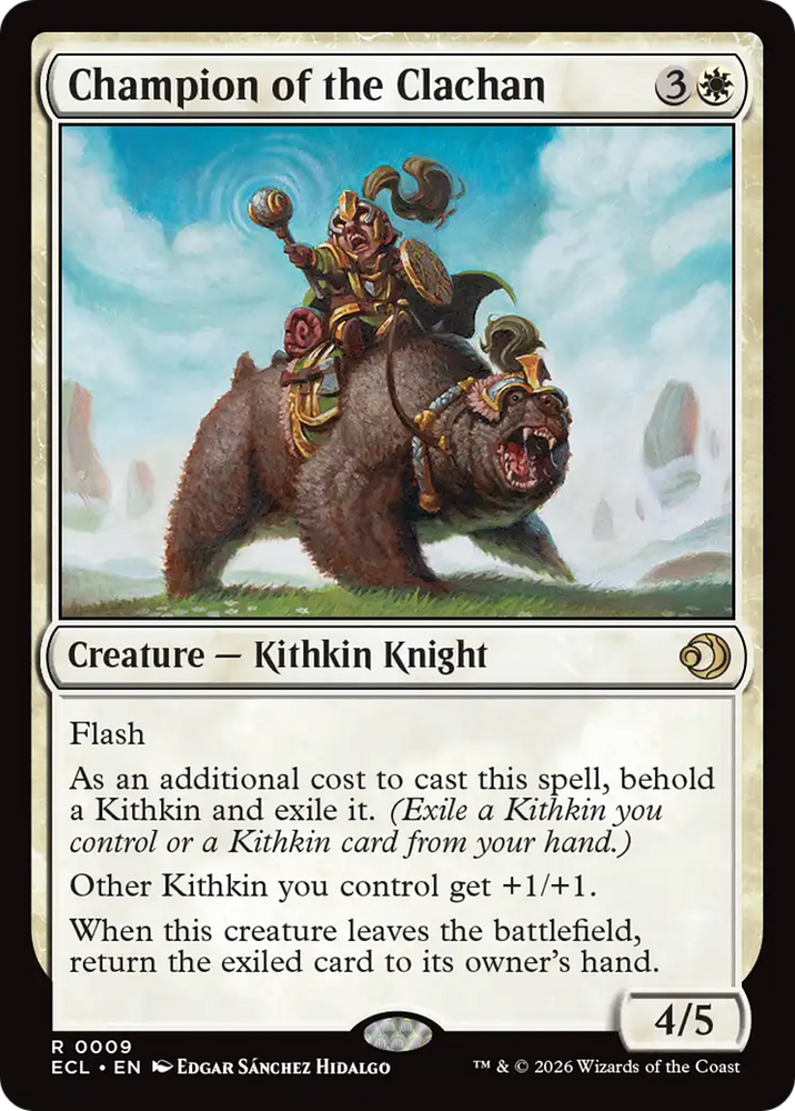 Champion of the Clachan [Lorwyn Eclipsed] Magic: The Gathering