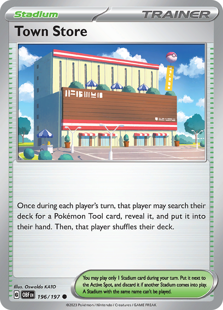 Town Store (196/197) [Scarlet & Violet: Obsidian Flames] Pokémon