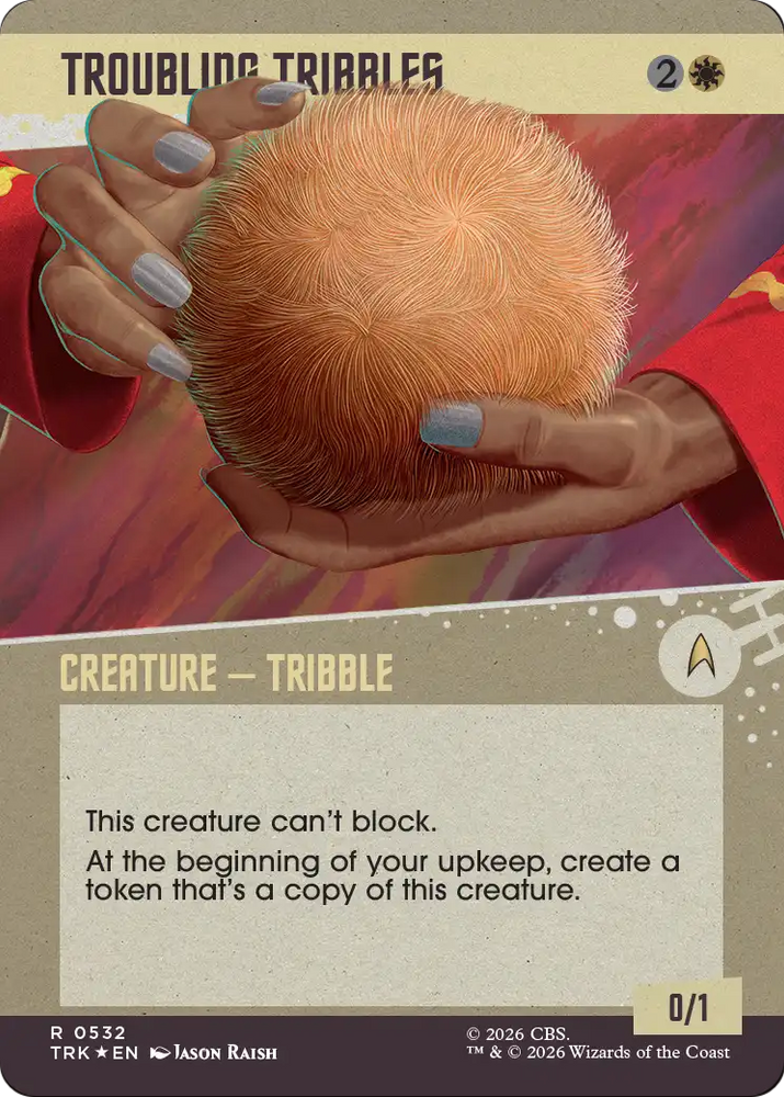 Troubling Tribbles (Showcase) (Surge Foil) [Star Trek] Magic: The Gathering