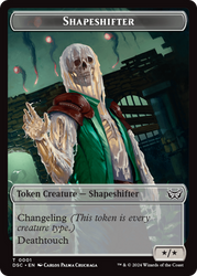 Insect (0011) // Shapeshifter Double-Sided Token [Duskmourn: House of Horror Commander Tokens] Magic: The Gathering
