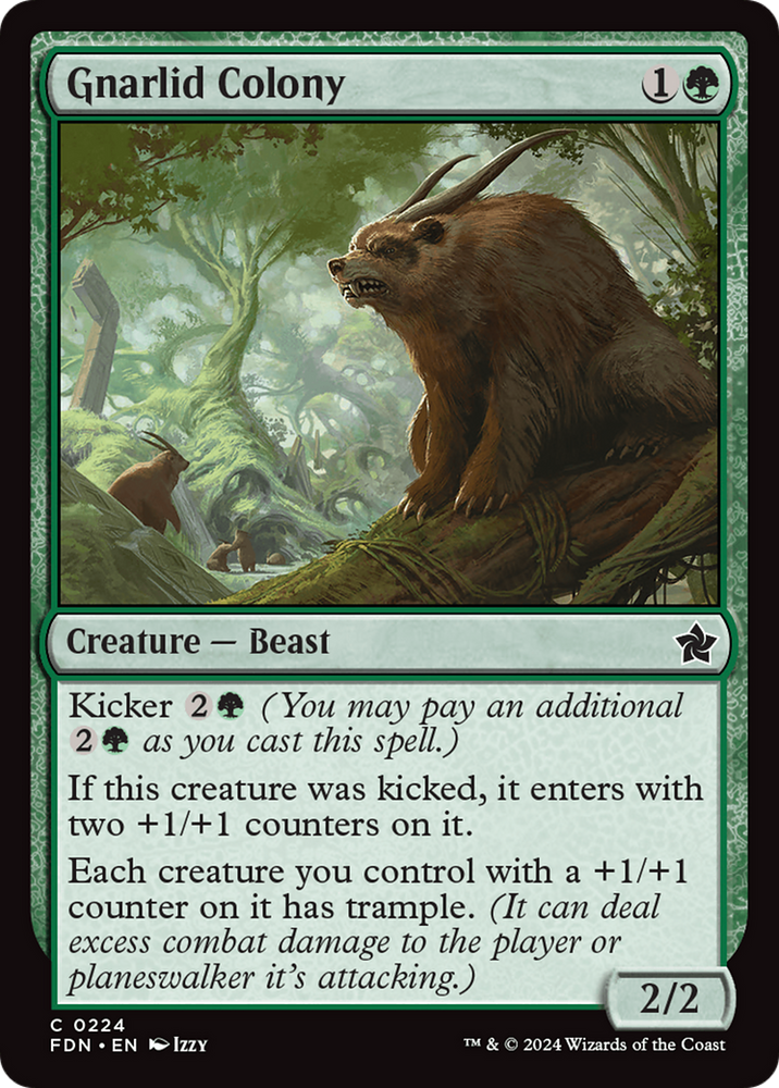 Gnarlid Colony [Foundations] Magic: The Gathering