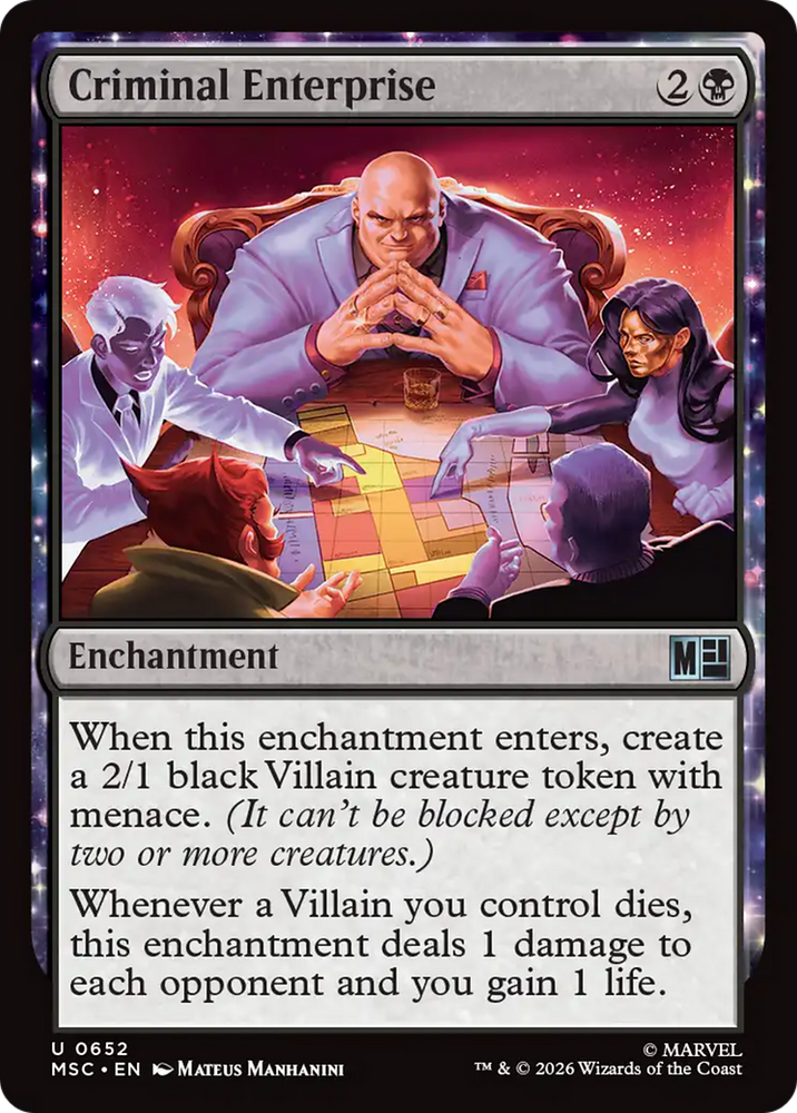 Criminal Enterprise [Marvel Super Heroes Commander] Magic: The Gathering