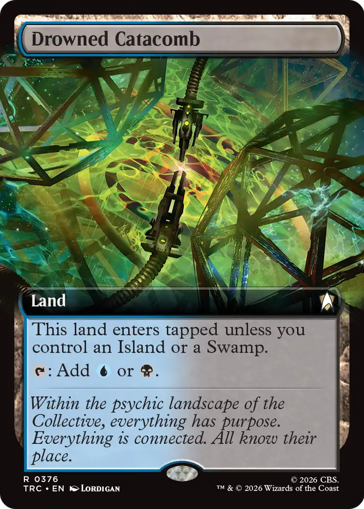 Drowned Catacomb (Extended Art) [Star Trek Commander] Magic: The Gathering