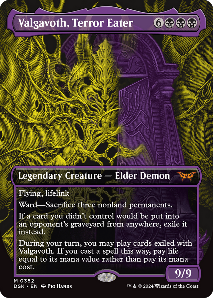 Valgavoth, Terror Eater (Showcase) [Duskmourn: House of Horror] Magic: The Gathering
