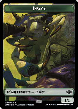 Insect // Bird Double-Sided Token [Dominaria Remastered Tokens] Magic: The Gathering