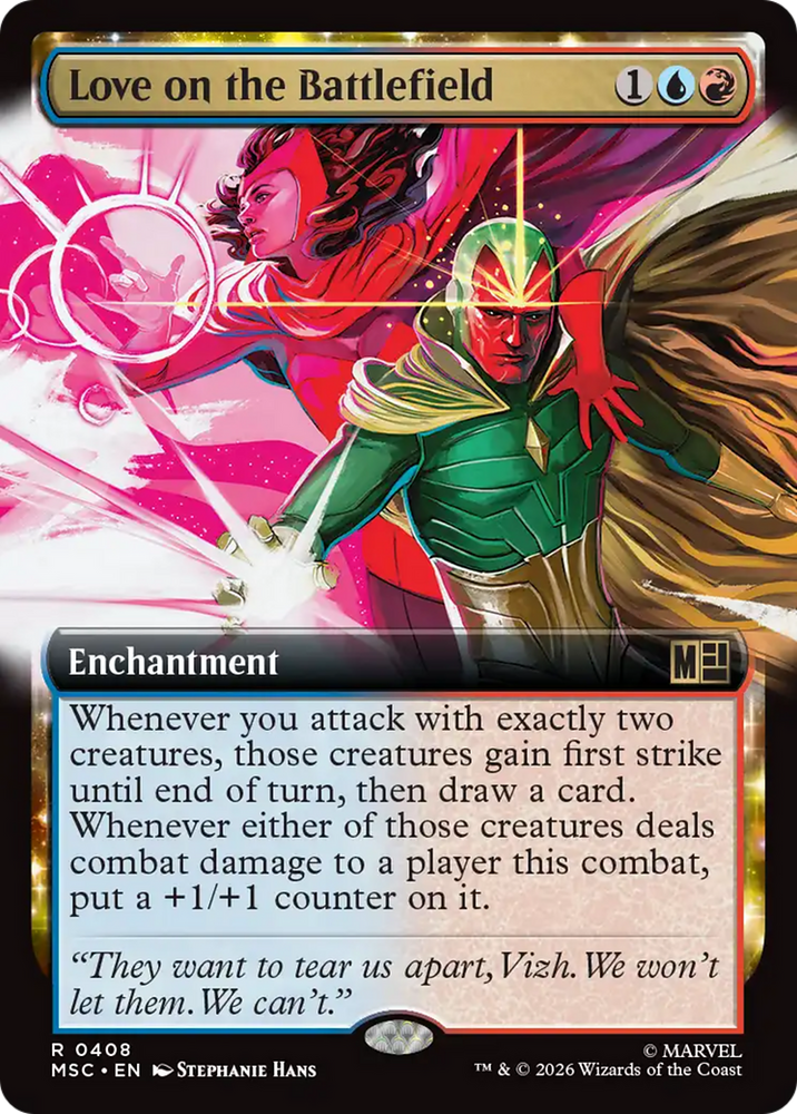 Love on the Battlefield (Extended Art) [Marvel Super Heroes Commander] Magic: The Gathering