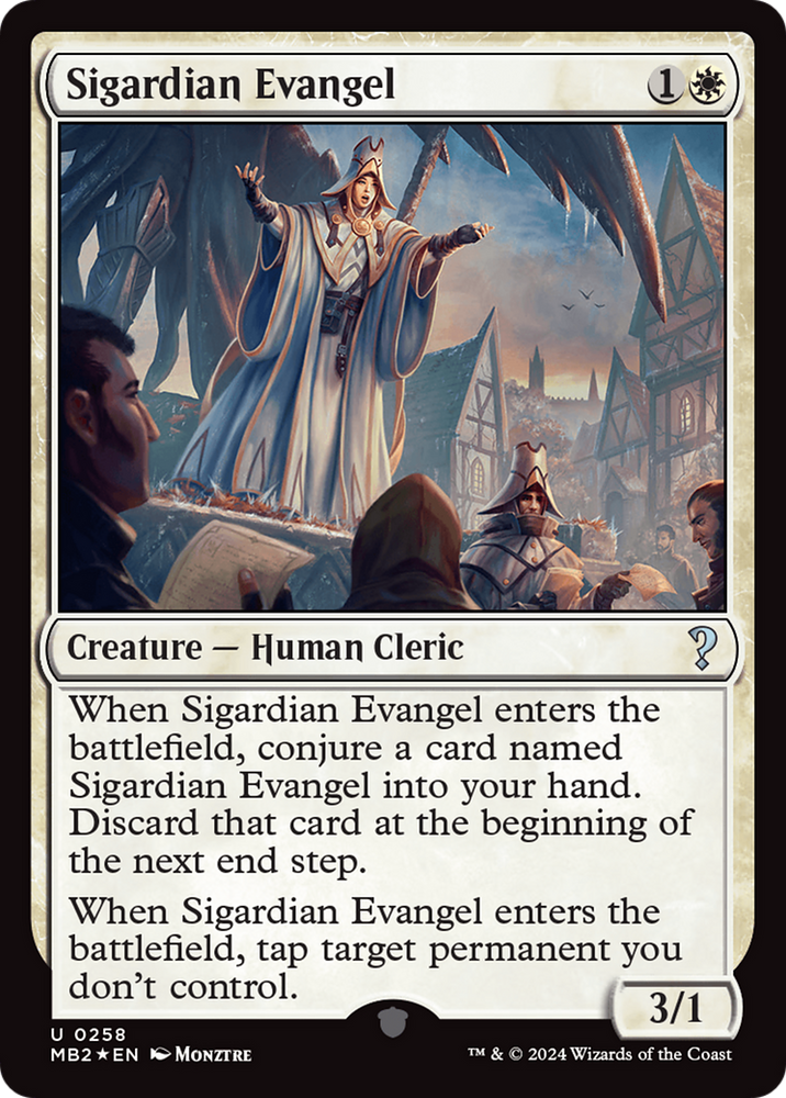 Sigardian Evangel [Mystery Booster 2] Magic: The Gathering