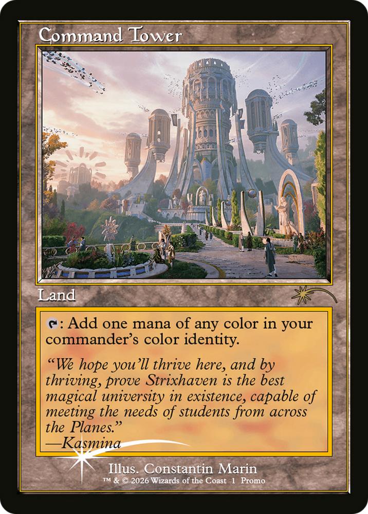 Command Tower (Strixhaven: Omens of Chaos) [Media Promos] Magic: The Gathering